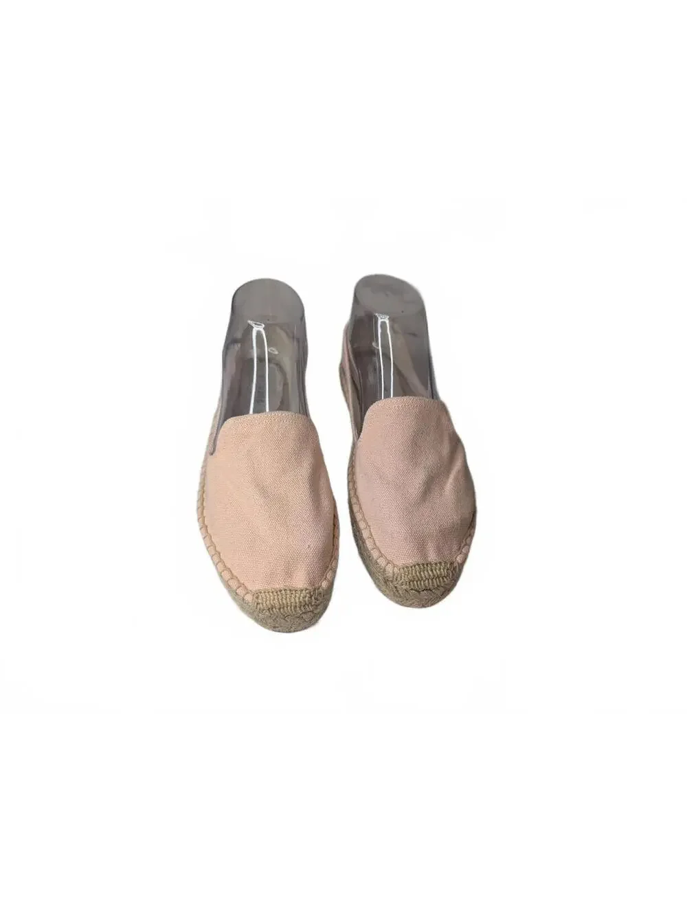 Soludos Pink Espadrille Slip-On Shoes with Embroidered Detail Size‎ 8